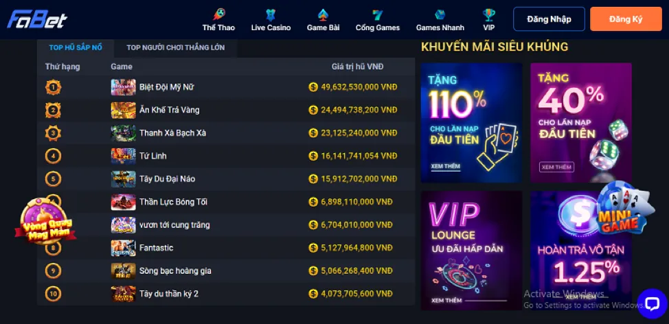Casino Trực Tuyến với Baccarat